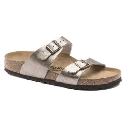 Birkenstock Women's Sydney Birko Flor - Graceful Taupe (Narrow Width)