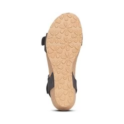Aetrex Women's Lexa Quarter Strap Wedge - Black 16 Aetrex Women's Lexa Quarter Strap Wedge - Black -Sandals Outlet 8 12400.1622124280