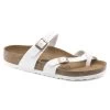Birkenstock Women's Mayari Birko-Flor - White (Regular Width)