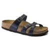 Birkenstock Women's Franca Oiled Leather - Blue (Regular Width) -Sandals Outlet A 22595.1595078708