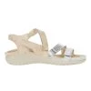 Naot Women's Whetu - Gray Linen / Soft Silver / Sand Stone -Sandals Outlet A 69519.1619798635