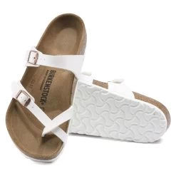 Birkenstock Women's Mayari Birko-Flor - White (Regular Width) -Sandals Outlet B 31197.1595022645