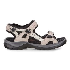 ECCO Women's Yucatan - Atmosphere / Ice White / Black -Sandals Outlet B 54340.1717860133