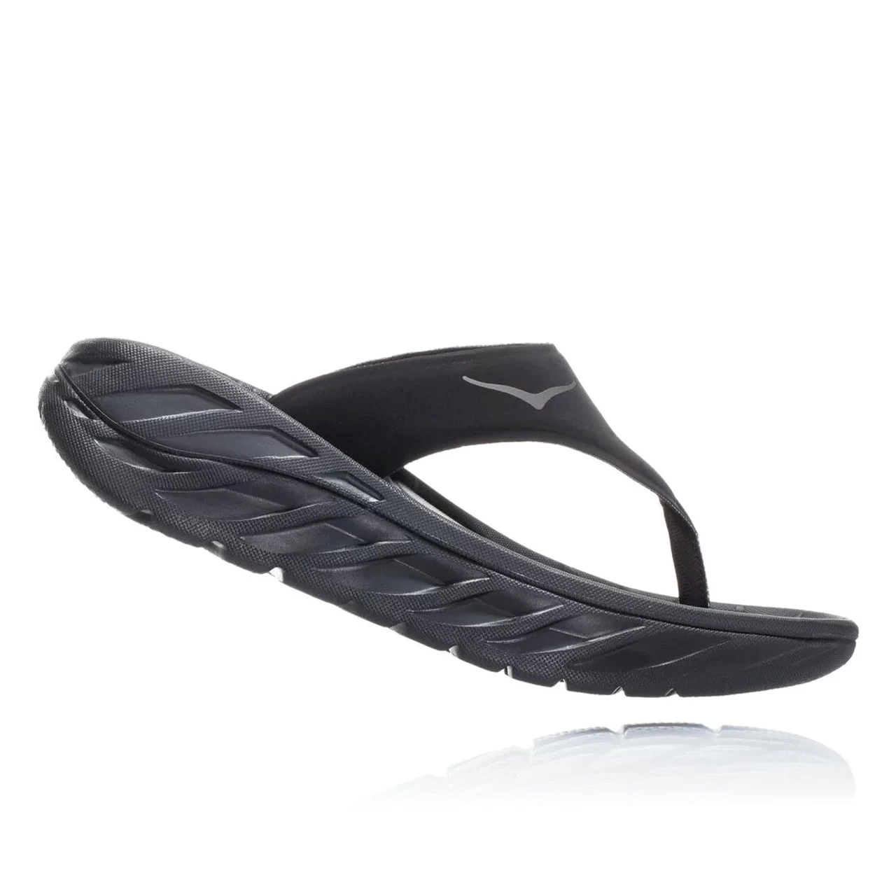 HOKA One One Women's Ora Recovery Flip - Black / Dark Gull Gray 4 HOKA One One Women's Ora Recovery Flip - Black / Dark Gull Gray - Image 2