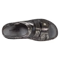 Naot Women's Fleur - Metallic Onyx Leather -Sandals Outlet B 71053.1618328799