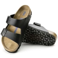 Birkenstock Arizona Soft Footbed Birko-Flor - Black (Regular Width) -Sandals Outlet B 88432.1597435611