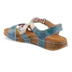 Spring Step L'Artiste Women's Collette - Blue Multi -Sandals Outlet COLLETTE BLUM 4 30625.1713197424