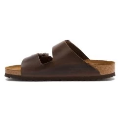 Birkenstock Arizona Soft Footbed Smooth Leather - Brown Amalfi(Regular Width) -Sandals Outlet C 09998.1532111681