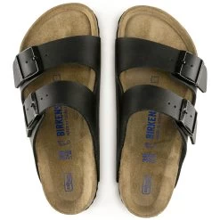 Birkenstock Arizona Soft Footbed Birko-Flor - Black (Regular Width) -Sandals Outlet C 48868.1597435602