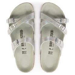 Birkenstock Women's Franca Vegan Microfiber - Iridescent Matcha (Regular Width) -Sandals Outlet C 67589.1677177766