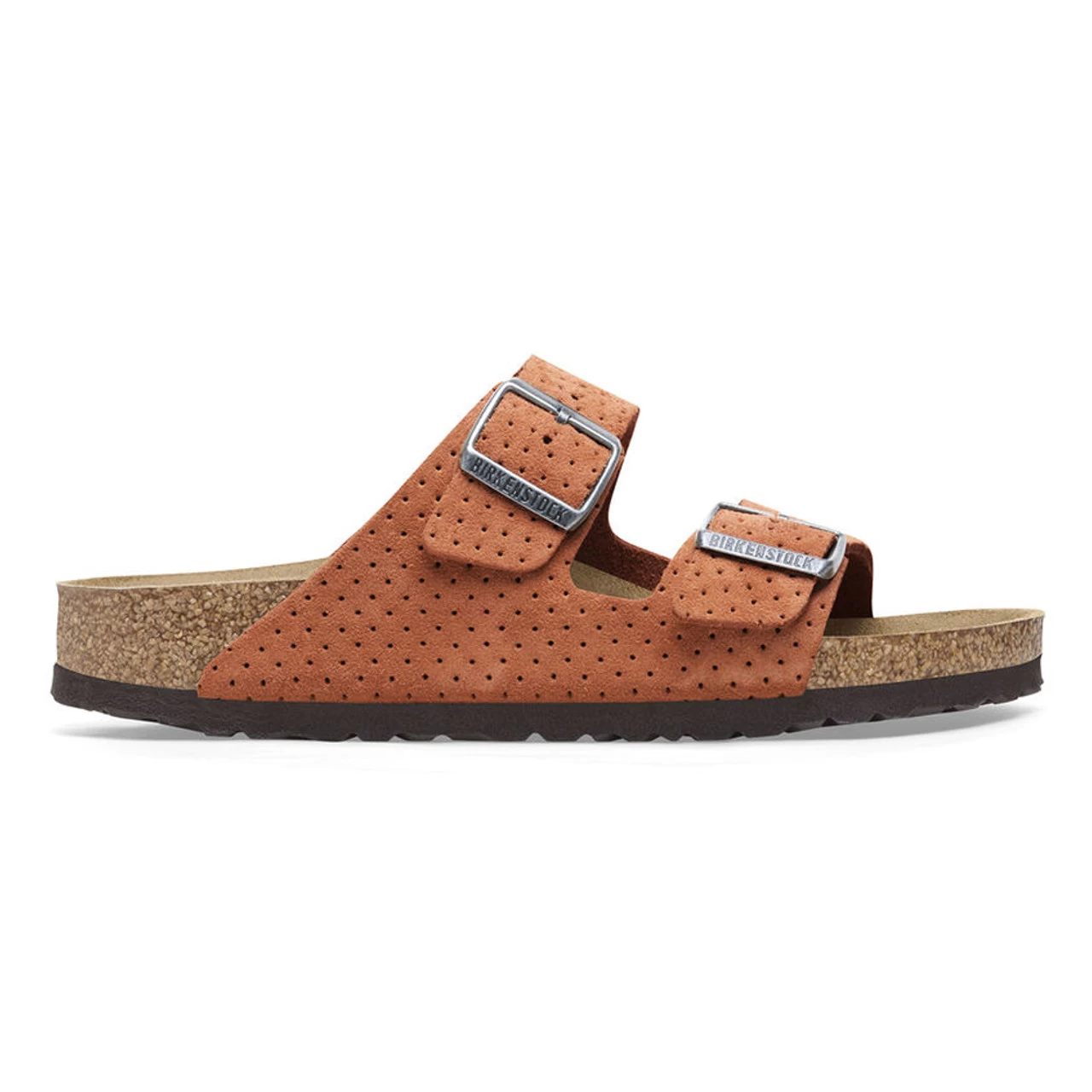 Birkenstock Arizona Suede Embossed - Dotted Burnt Orange (Narrow Width) 4 Birkenstock Arizona Suede Embossed - Dotted Burnt Orange (Narrow Width) - Image 2