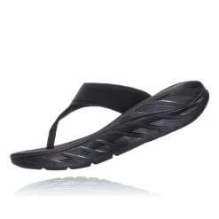 HOKA One One Women's Ora Recovery Flip - Black / Dark Gull Gray 12 HOKA One One Women's Ora Recovery Flip - Black / Dark Gull Gray -Sandals Outlet D 16968.1617397339