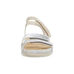Naot Women's Whetu - Gray Linen / Soft Silver / Sand Stone -Sandals Outlet D 75482.1619798629