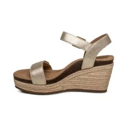 Aetrex Women's Sydney Quarter Strap Espadrille Wedge - Champagne 11 Aetrex Women's Sydney Quarter Strap Espadrille Wedge - Champagne -Sandals Outlet EW751 left 12497.1713208640