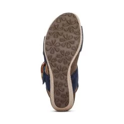 Aetrex Women's Ashley - Navy -Sandals Outlet EW791W bottom 99556.1711744776