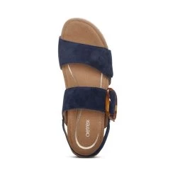 Aetrex Women's Ashley - Navy -Sandals Outlet EW791W top 39511.1711744779