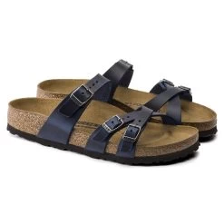 Birkenstock Women's Franca Oiled Leather - Blue (Regular Width) 10 Birkenstock Women's Franca Oiled Leather - Blue (Regular Width) -Sandals Outlet E 24605.1595040966