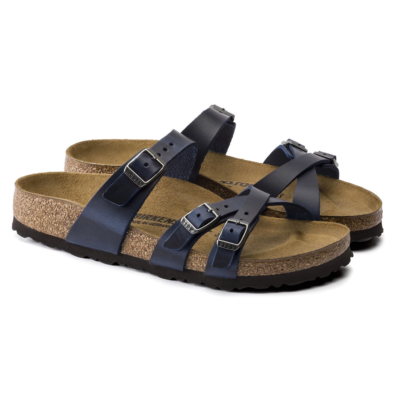 Birkenstock Women's Franca Oiled Leather - Blue (Regular Width) 5 Birkenstock Women's Franca Oiled Leather - Blue (Regular Width) - Image 3