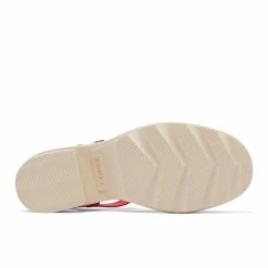 Sorel Women's Joanie Heel Ankle Strap - Red Glo / Honey White -Sandals Outlet E 70980.1709150063