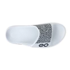 OOFOS OOahh Sport Flex Limited - White Labyrinth 14 OOFOS OOahh Sport Flex Limited - White Labyrinth -Sandals Outlet F 37846.1709316877