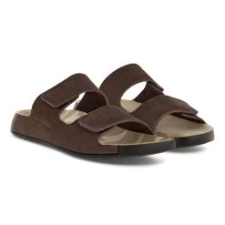 ECCO Men's 2nd Cozmo Two Band Slide - Mocha 11 ECCO Men's 2nd Cozmo Two Band Slide - Mocha -Sandals Outlet F 97564.1651253211