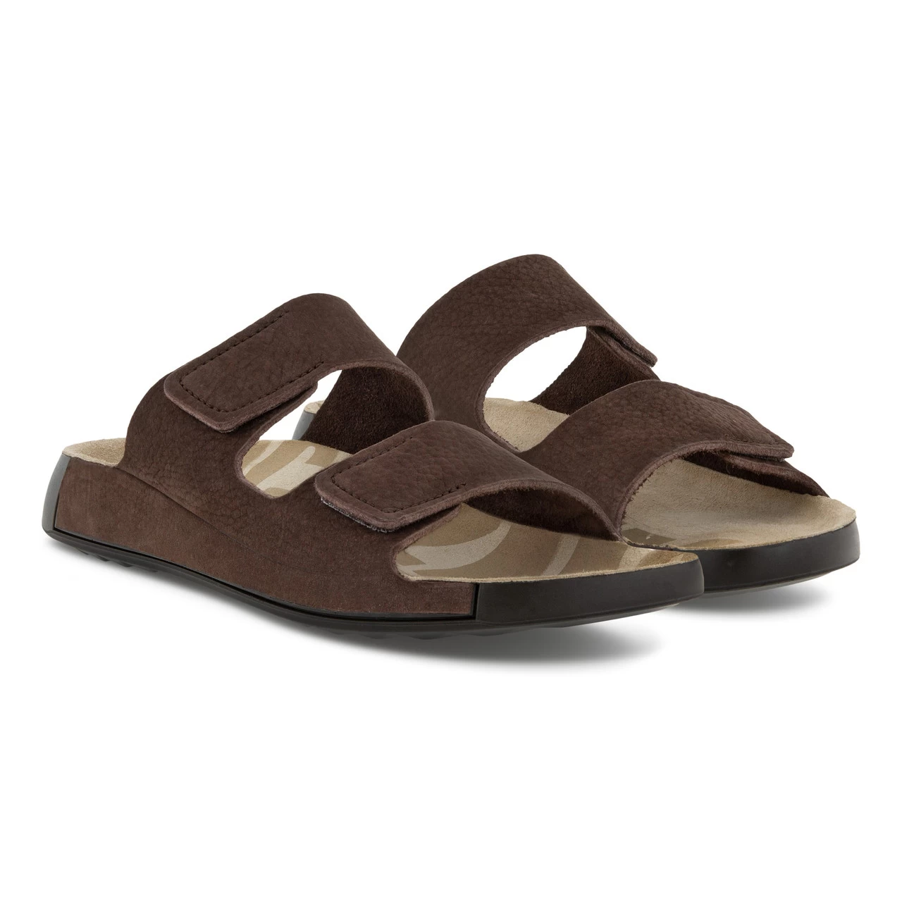 ECCO Men's 2nd Cozmo Two Band Slide - Mocha 4 ECCO Men's 2nd Cozmo Two Band Slide - Mocha - Image 2