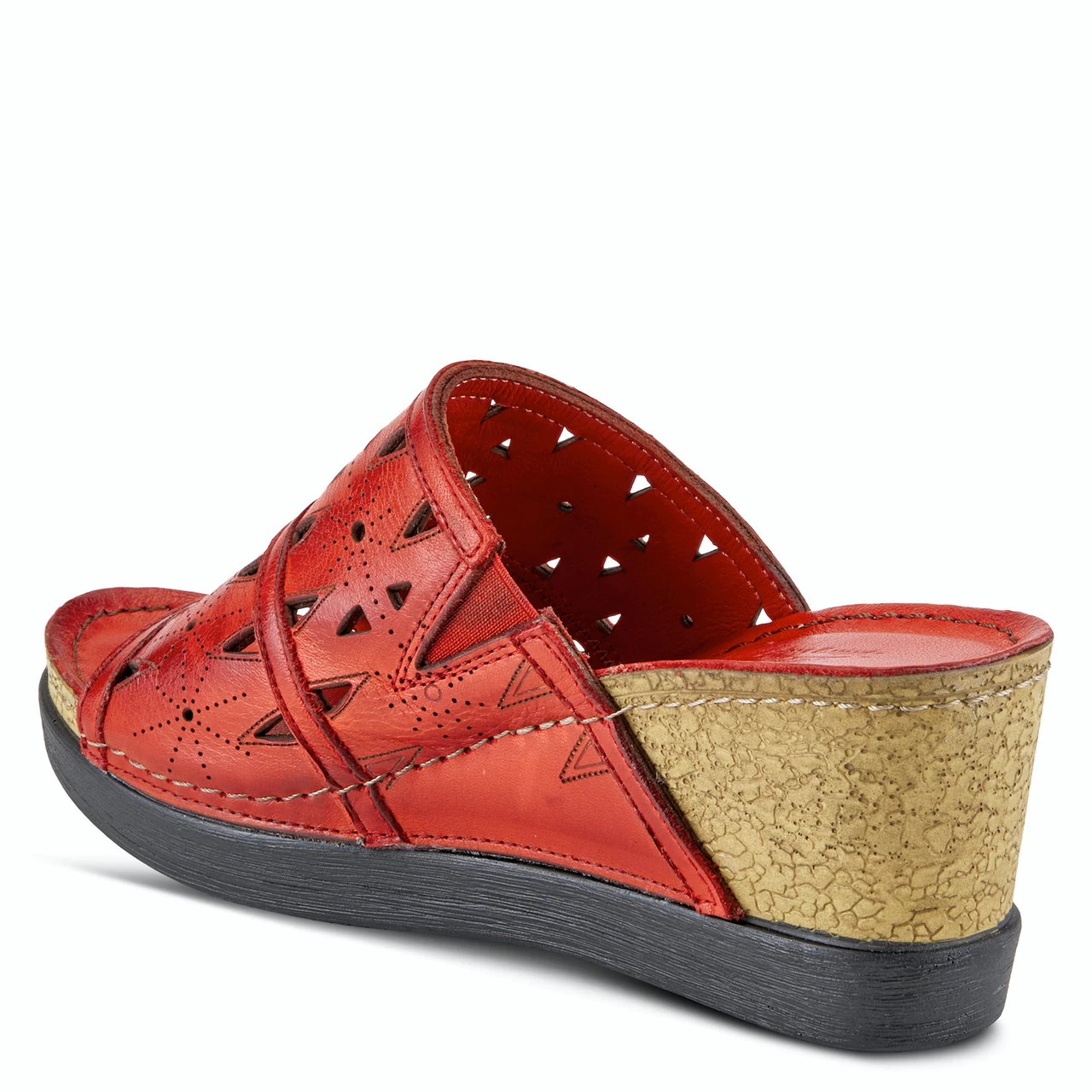 Spring Step Women's Fusawedge - Red 6 Spring Step Women's Fusawedge - Red - Image 4
