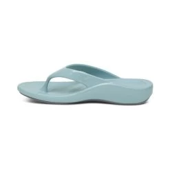 Aetrex Women Maui Orthotic Flips - Blue -Sandals Outlet L3015W left 82688.1649945376