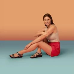 Aetrex Women's Jillian SportWater Friendly Sandal - Shimmer Navy -Sandals Outlet L8005W lifestyle2 83095.1649946777