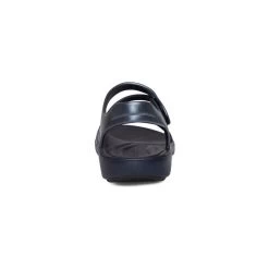 Aetrex Women's Jillian SportWater Friendly Sandal - Shimmer Navy -Sandals Outlet L8005W rear 22725.1649946783