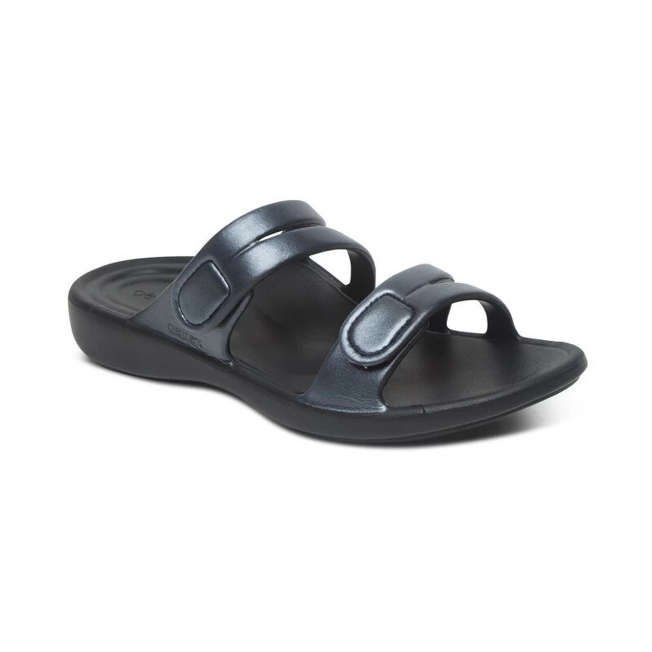 Aetrex Women's Janey Sport Water Friendly Slide - Pewter 3 Aetrex Women's Janey Sport Water Friendly Slide - Pewter