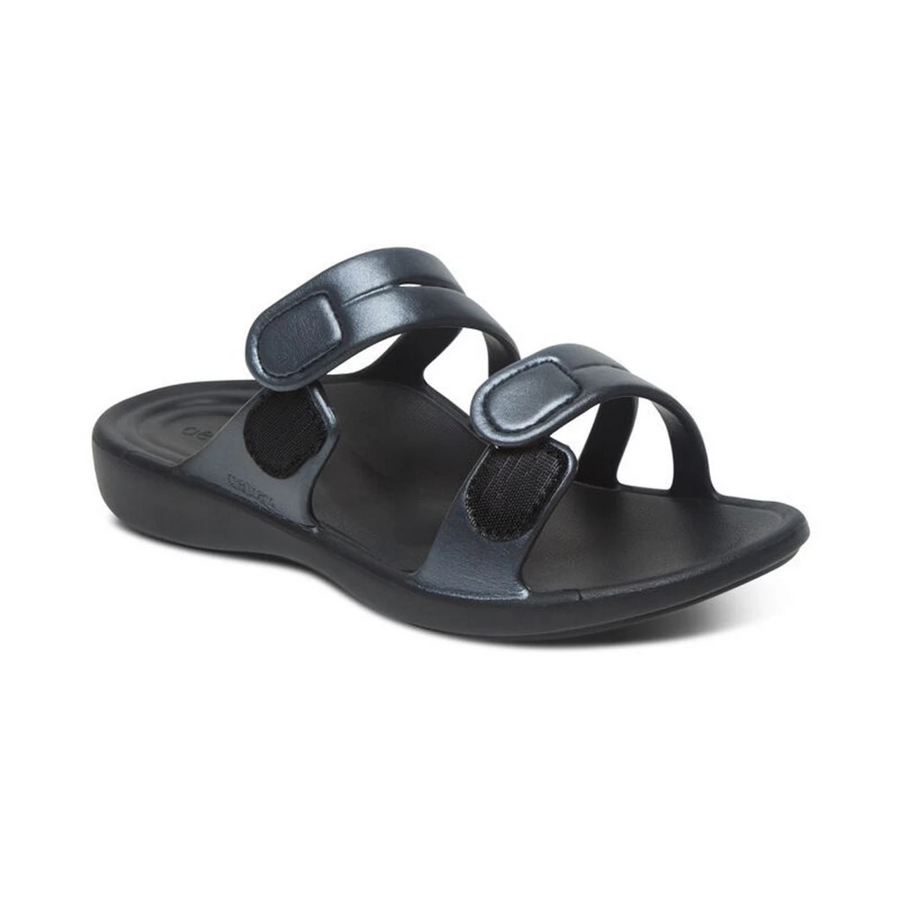 Aetrex Women's Janey Sport Water Friendly Slide - Pewter 4 Aetrex Women's Janey Sport Water Friendly Slide - Pewter - Image 2