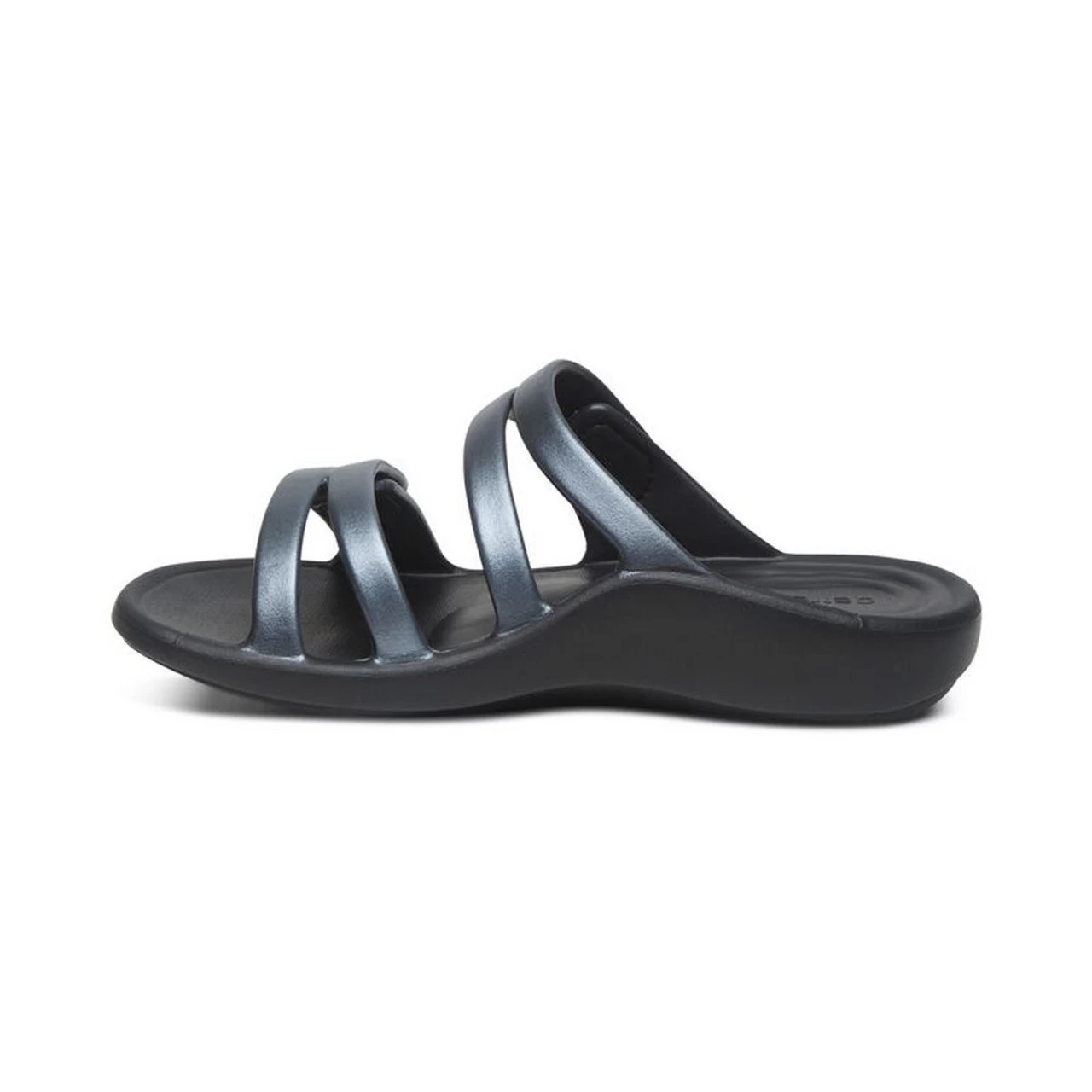 Aetrex Women's Janey Sport Water Friendly Slide - Pewter 6 Aetrex Women's Janey Sport Water Friendly Slide - Pewter - Image 4