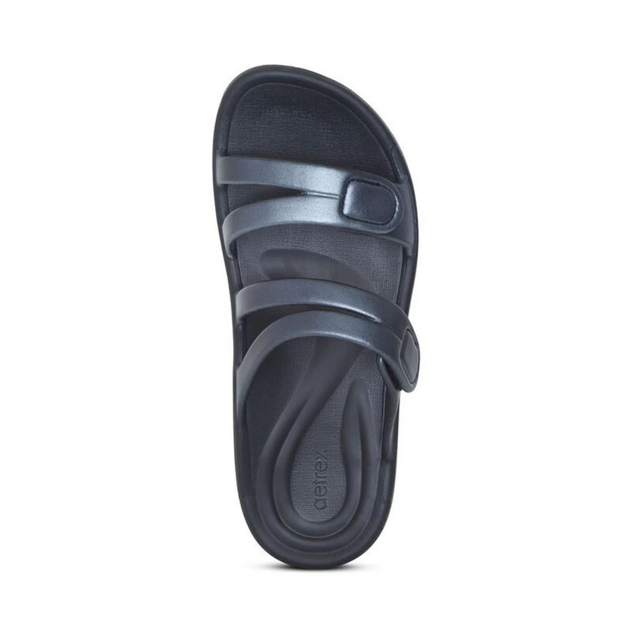Aetrex Women's Janey Sport Water Friendly Slide - Pewter 8 Aetrex Women's Janey Sport Water Friendly Slide - Pewter - Image 6