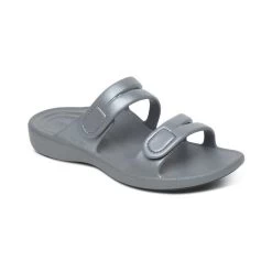 Aetrex Women's Janey Sport Water Friendly Slide - Grey