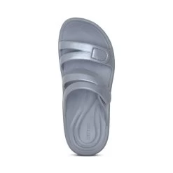 Aetrex Women's Janey Sport Water Friendly Slide - Grey -Sandals Outlet L9506W top 96975.1649954785
