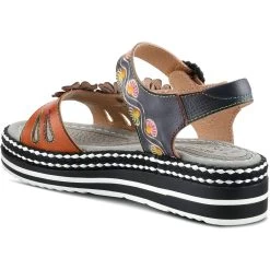 Spring Step L'Artiste Women's Laga Slingback Sandal - Navy Multi -Sandals Outlet Laga NM 4 84791.1711649496