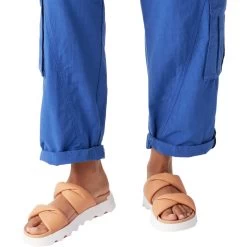 Sorel Women's Viibe Twist Slide - Honest Beige / Sea Salt -Sandals Outlet Lif 71703.1709580635