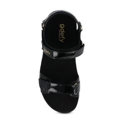 Gravity Defyer Women's Hilnor - Black Gloss -Sandals Outlet TB7228FL 2 TOP 88518.1713208005