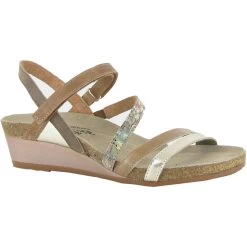 Naot Women's Hero - Radiant Gold / Arizona Tan / Golden Floral / Latte Brown / Oily Bark Nubuck