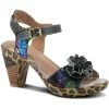 Spring Step L'Artiste Women's Wildcat - Black Multi -Sandals Outlet Wildcat BM 09511.1701360069