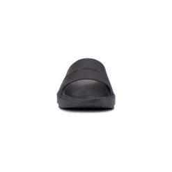 OOFOS OOahh Sport Slide - Black Matte -Sandals Outlet a front 49757.1617739496