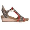 Naot Women's Fiona - Cheetah Suede / Kiss Red Leather / Radiant Gold Leather -Sandals Outlet a profile 14256.1614970884