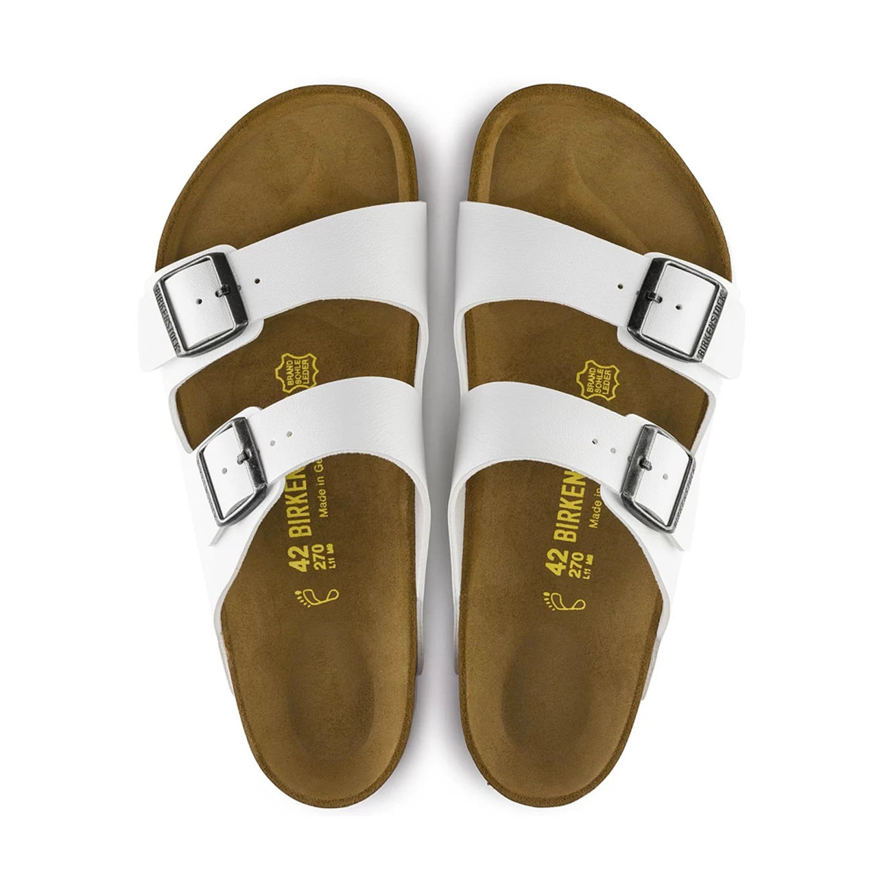 Birkenstock Arizona Birko-Flor - White (Narrow Width) 5 Birkenstock Arizona Birko-Flor - White (Narrow Width) - Image 3