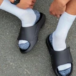 OOFOS Unisex Sport Flex - Black -Sandals Outlet b4 89744.1649260428