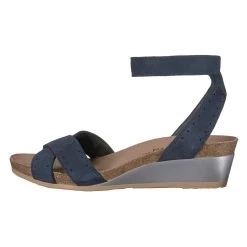 NAOT Women's Wand - Navy Velvet Nubuck / Glass Brown -Sandals Outlet b 50089.1603203850