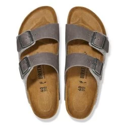 Birkenstock Women's Arizona Wool Felt / Suede Leather - Light Gray (Narrow Width) -Sandals Outlet birkenstock womens arizona sandals light gray wool feltleather 800288 32823.1697137403