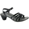 Naot Women's Current - Black Patent / Black Madras / Black Luster Leather -Sandals Outlet blk 56302.1681413767