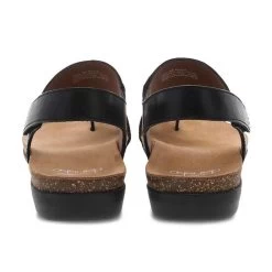 Dansko Women's Reece - Black Waxy Burnished -Sandals Outlet dansko reece black 5 20884.1581532685