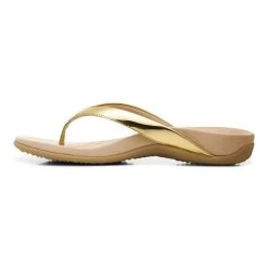 Vionic Women's Dillon - Gold -Sandals Outlet gallery dillon gold front 26445.1682095899